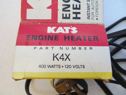 Kats K4X / 10425 Plug-in Engine Freeze Plug Block Heater - 400 Watts, 120 Volts