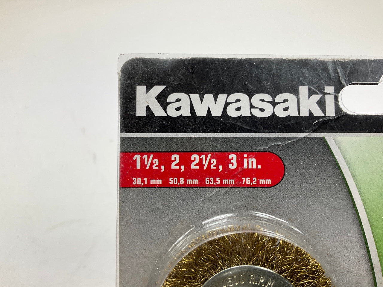 Kawasaki 840255 Brass Plated Wire Wheel & Cup Brush Set, 6 Piece