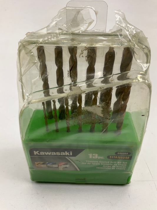 Kawasaki 840269 Titanium Drill Bit Set (1/16'' - 1/4'') - 13 Pc