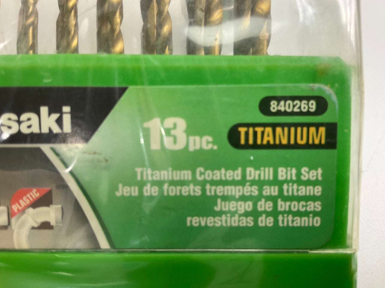 Kawasaki 840269 Titanium Drill Bit Set (1/16'' - 1/4'') - 13 Pc