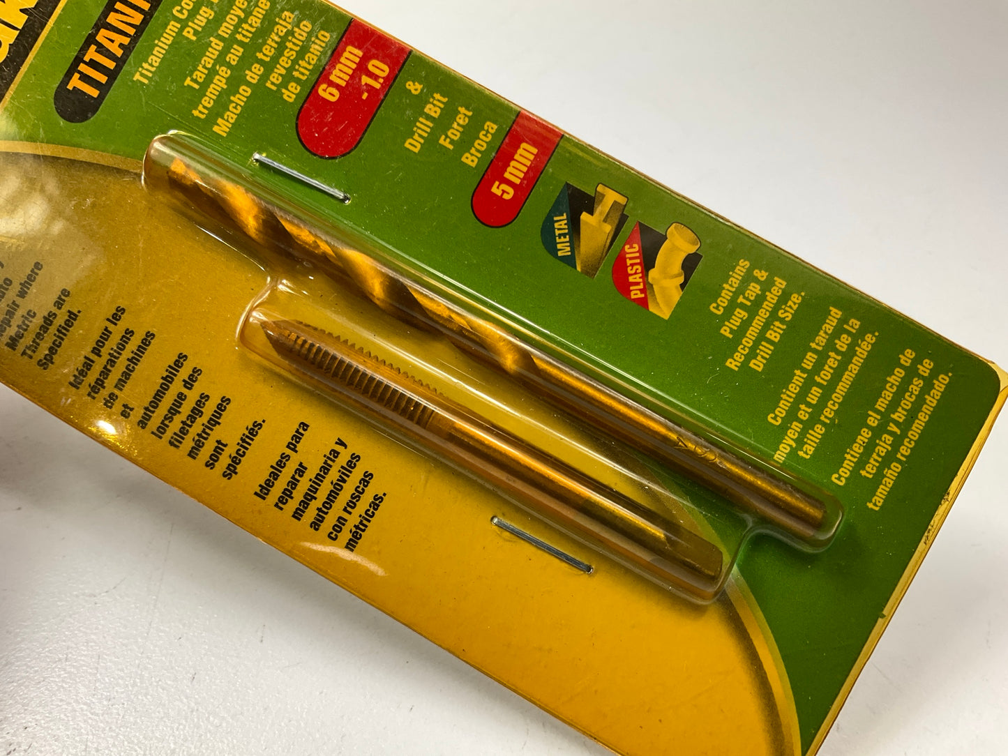 Kawasaki 840489 6mm-1.0 Plug Tap & 5mm Drill Bit