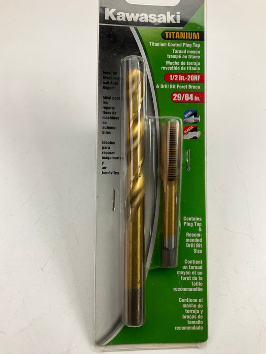 Kawasaki 840501 Titanium Coated Tap, 1/2''-20NF & 29/64'' Drill Bit