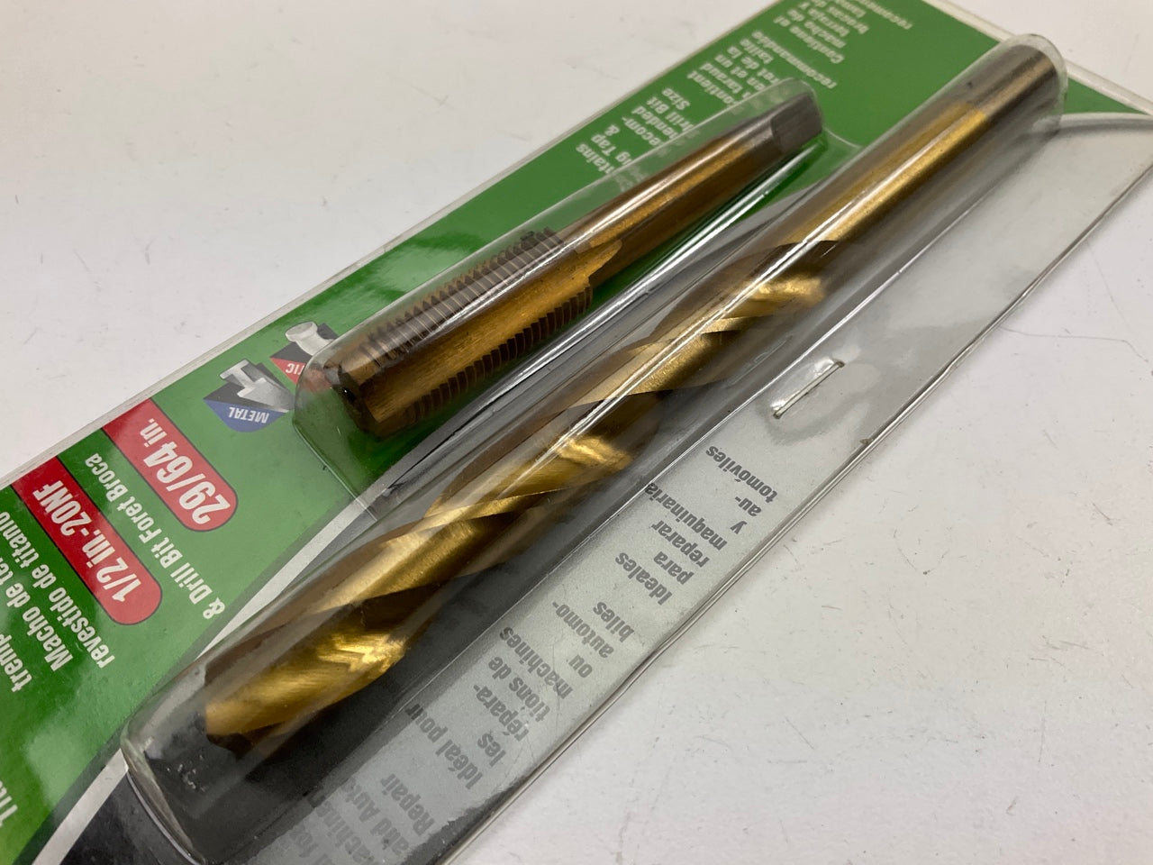 Kawasaki 840501 Titanium Coated Tap, 1/2''-20NF & 29/64'' Drill Bit