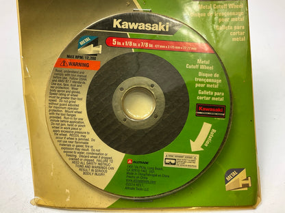 Kawasaki 840827 Metal Cutoff Wheel, 5'' X 1/8'' X 7/8'' - 12,200 RPM Max