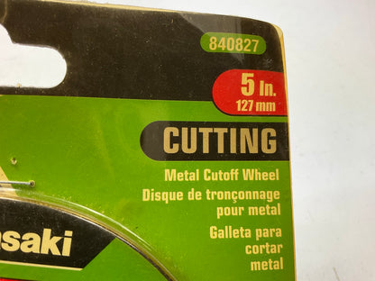 Kawasaki 840827 Metal Cutoff Wheel, 5'' X 1/8'' X 7/8'' - 12,200 RPM Max