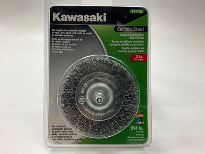 Kawasaki 841160 Coarse Crimped Wire Wheel Brush, 3''