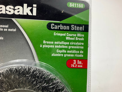 Kawasaki 841160 Coarse Crimped Wire Wheel Brush, 3''
