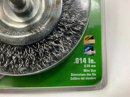Kawasaki 841160 Coarse Crimped Wire Wheel Brush, 3''