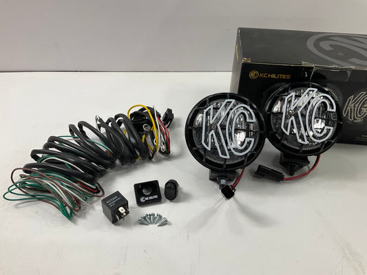 KC HiLiTES 451 Apollo Pro 5'' 55W Driving Lights Kit With Integrated Stone Guard