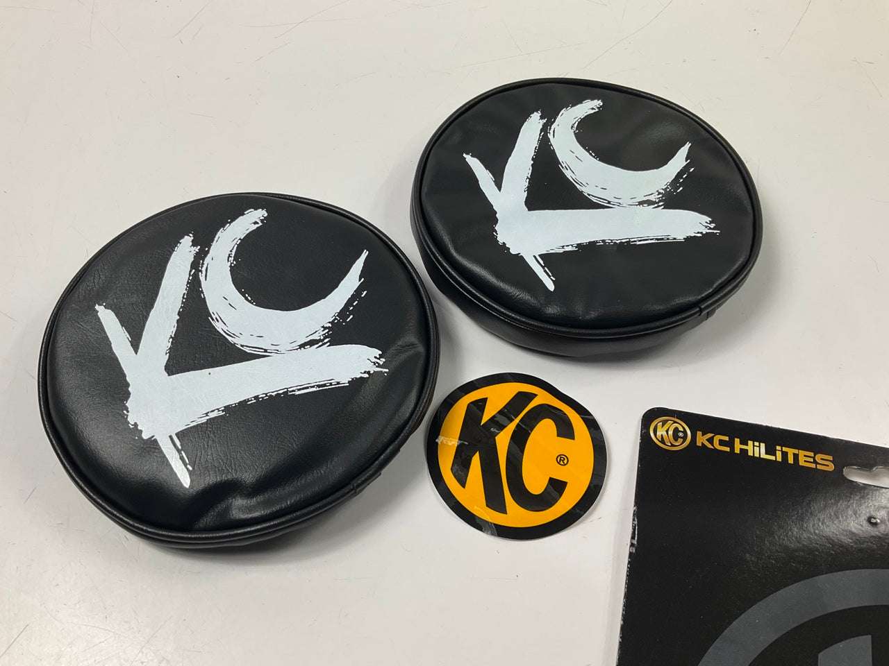 KC HILITES 5117 Soft Vinyl Light Covers, Round, Sold As Pair, 6'' Lamp Covers