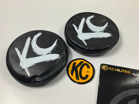 KC HILITES 5117 Soft Vinyl Light Covers, Round, Sold As Pair, 6'' Lamp Covers
