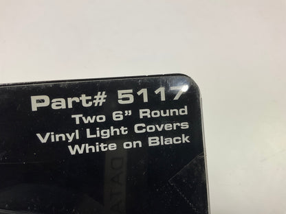 KC HILITES 5117 Soft Vinyl Light Covers, Round, Sold As Pair, 6'' Lamp Covers