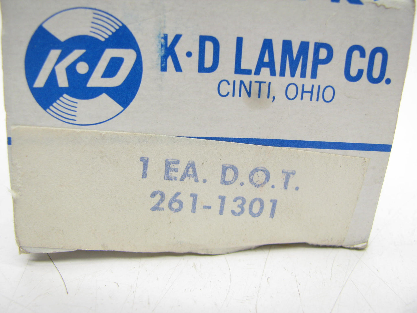 (X2)  License Plate Lamp Universal Hot Rod Kd Lamps 261-1301-  Replaceable Bulb