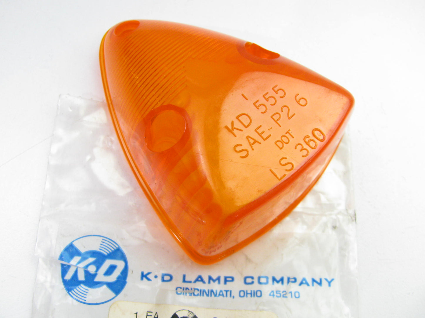 KD 3601-011 Cab Marker Light Replacement Lens Amber Marker Clearance  KD-555