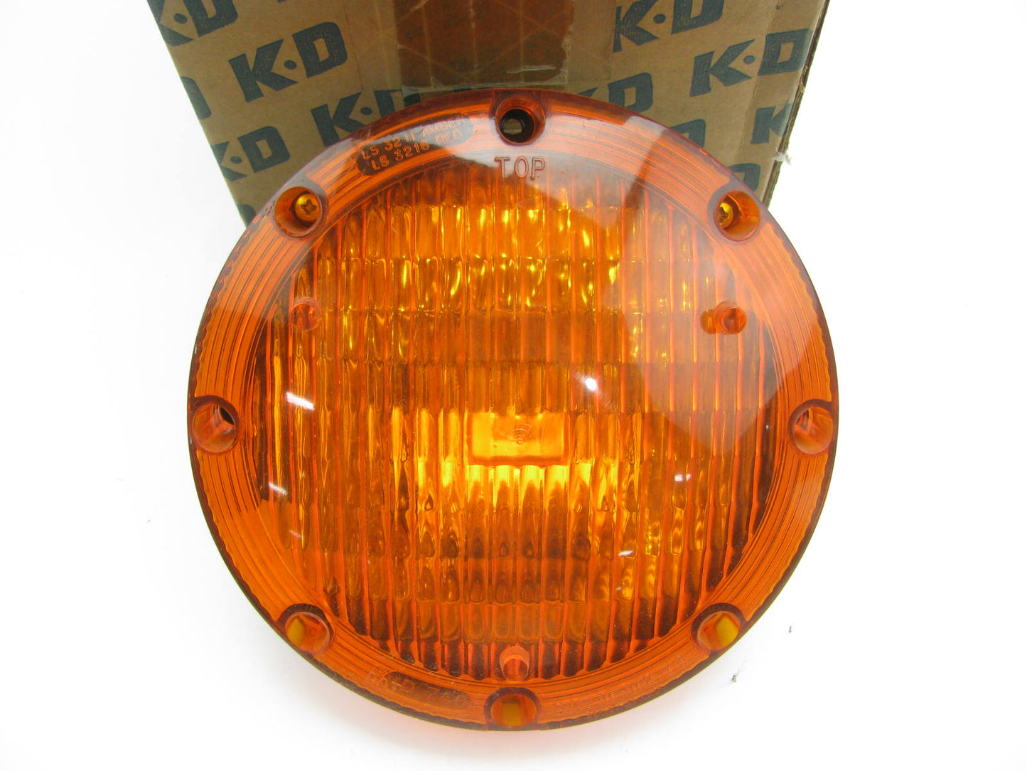 Kd Lamps 745-2101 7'' Round Amber Incandescent Amber Lamp Light, 2 Terminal
