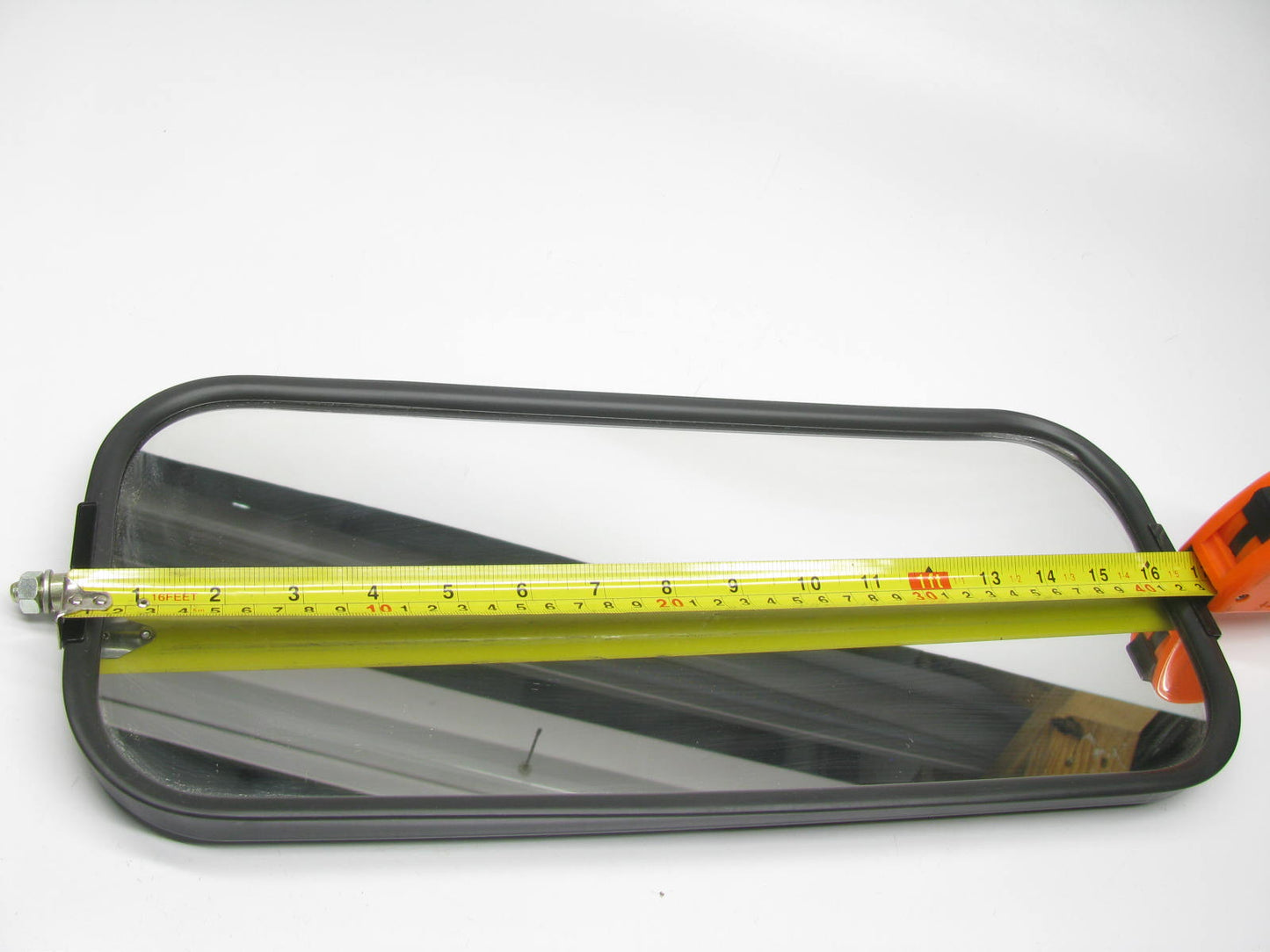 Vintage Kd Lamps 89-2313  7''x16'' Standard V-Back West Coast Mirror, Black