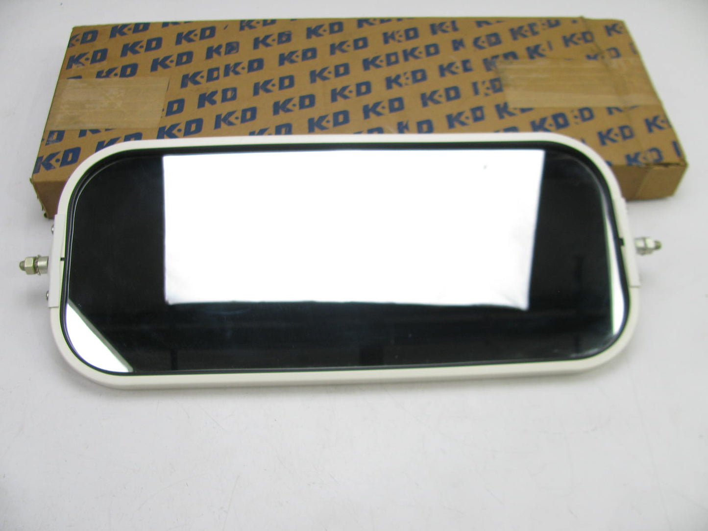 Vintage Kd Lamps 89-7308  7x16 West Coast Truck Mirror FLAT BACK, White