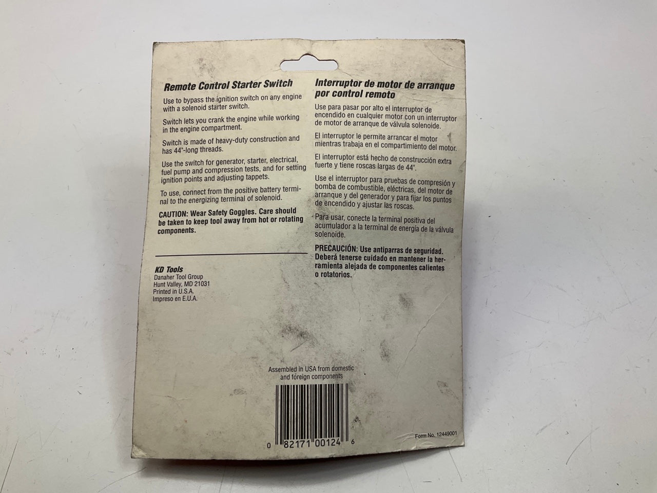 KD Tools 124 Remote Control Starter Switch Tool
