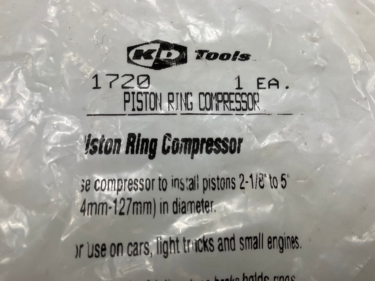 KD Tools 1720 Piston Ring Compressor, 2-1/8'' To 5'' - MADE IN USA