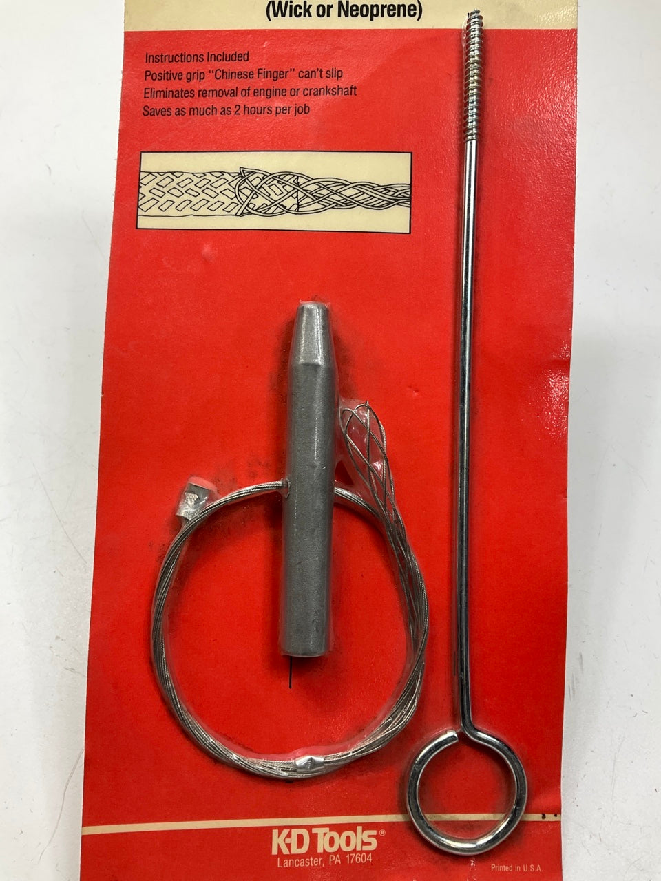 KD Tools 2033 Oil Seal Remover & Installer For Rear Main Seals, Wick Or Neoprene
