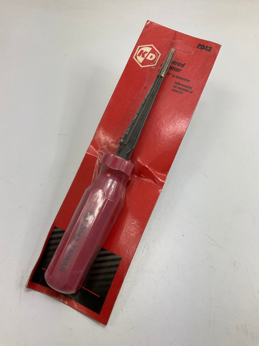 KD Tools 2043 Tapered Reamer W/ Hard Red Handle,  1/8''-1/2'' Diameter