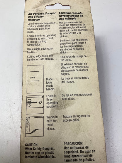 KD Tools 2106 All Purpose Scraper & Sticker Remover - MADE IN USA