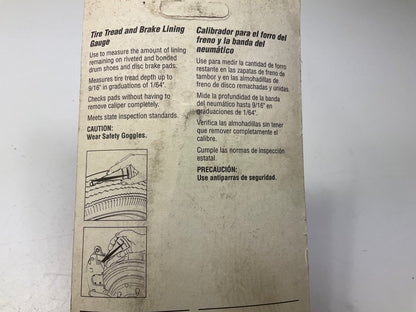 Kd Tools 2326 Tire Tread & Brake Lining Gauge - MADE IN USA