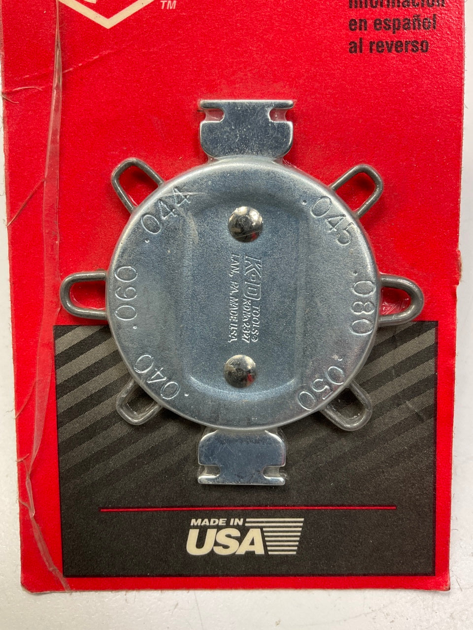 KD Tools 2327 Spark Plug Gap Gauge, .040'' To .080'' - MADE IN USA