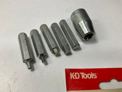 Kd Tools 2382 Metric Hex Bit Set W/ Adapter For 3/8'' Drive, 3mm To 8mm