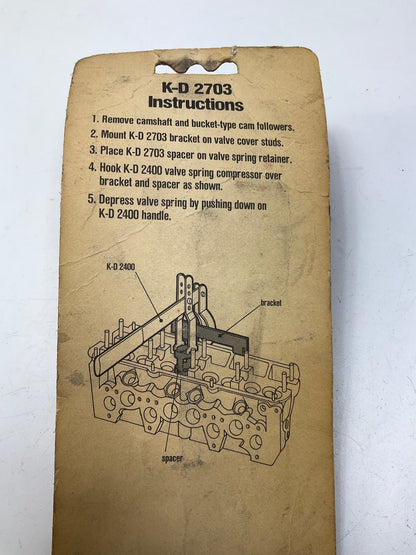KD Tools 2703 Volkswagen VW Valve Spring Compressor Tool, Use With KD # 2400