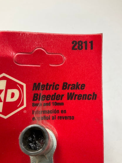 KD Tools 2811 Metric Brake Bleeder Wrench, 8mm & 10mm - MADE IN USA