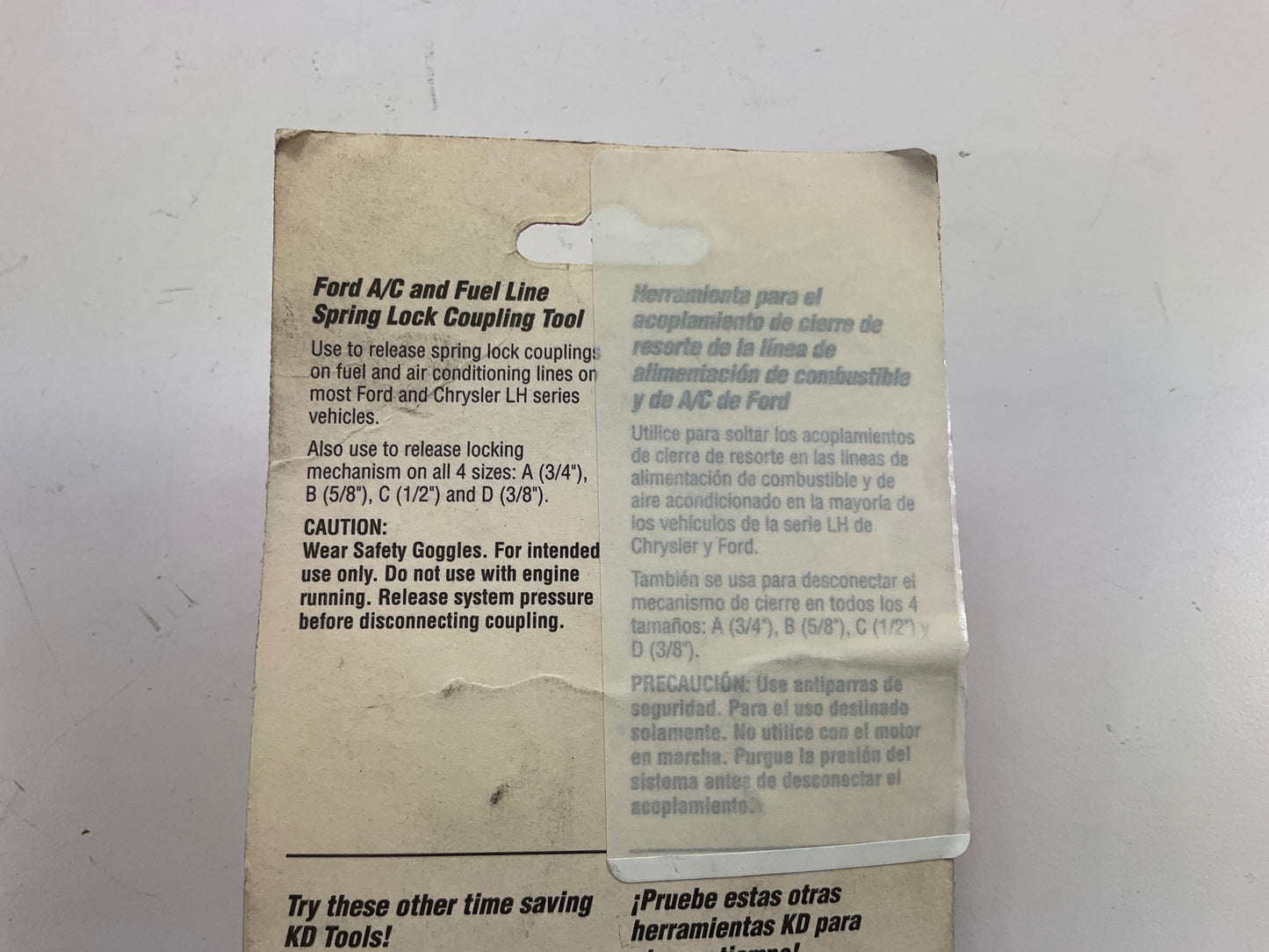 KD Tools 3290 Ford A/C & Fuel Line Spring Lock Coupling Tool - MADE IN USA