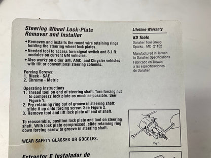 KD Tools 3509 Steering Wheel Lock-Plate Remover & Installer