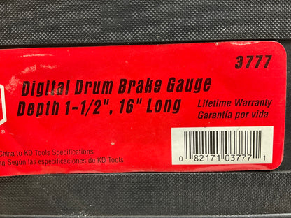 Damaged Case - KD Tools 3777 16.5'' Digital Drum Brake Gauge Caliper