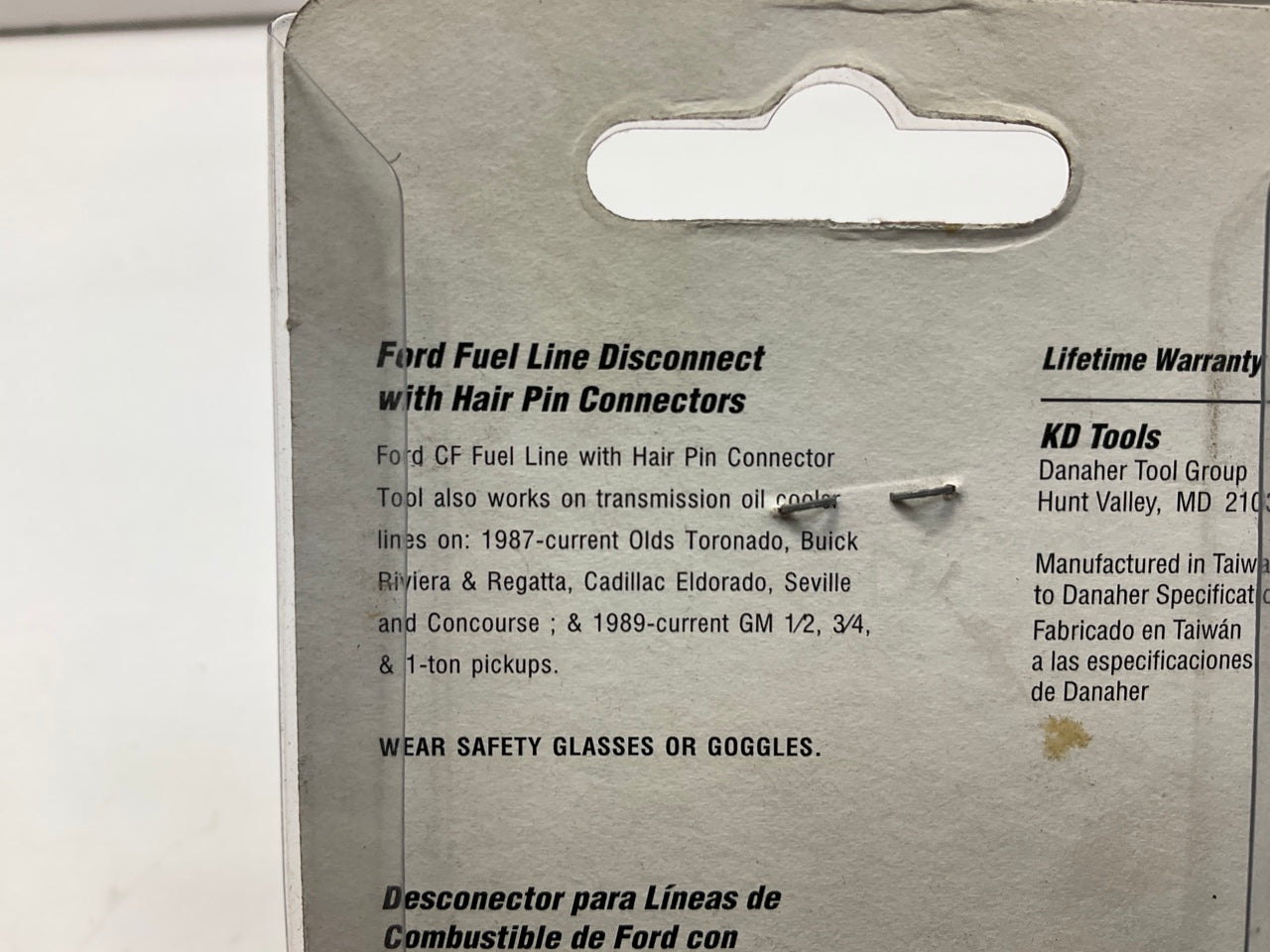 KD Tools 3891 Fuel Line Disconnect Tool For Ford W/ Hair Pin Connectors