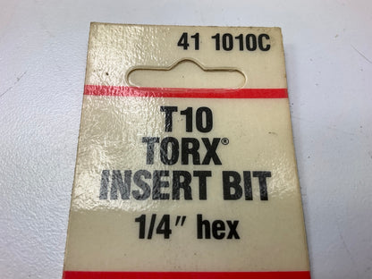 KD Tools 411010C T10 Torx Insert Bit, 1/4'' Hex - MADE IN USA