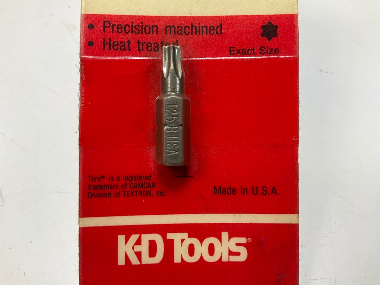 KD Tools 411025C T25 Torx Insert Bit, 1/4'' Hex - MADE IN USA