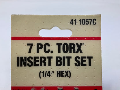 KD Tools 411057C 7 Piece TORX Bit Set, 1/4'' Dr, T9 T10 T15 T20 T25 T30 - USA