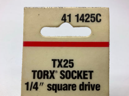 KD Tools 411425C TX25 TORX Socket, 1/4'' Square Drive - MADE IN USA