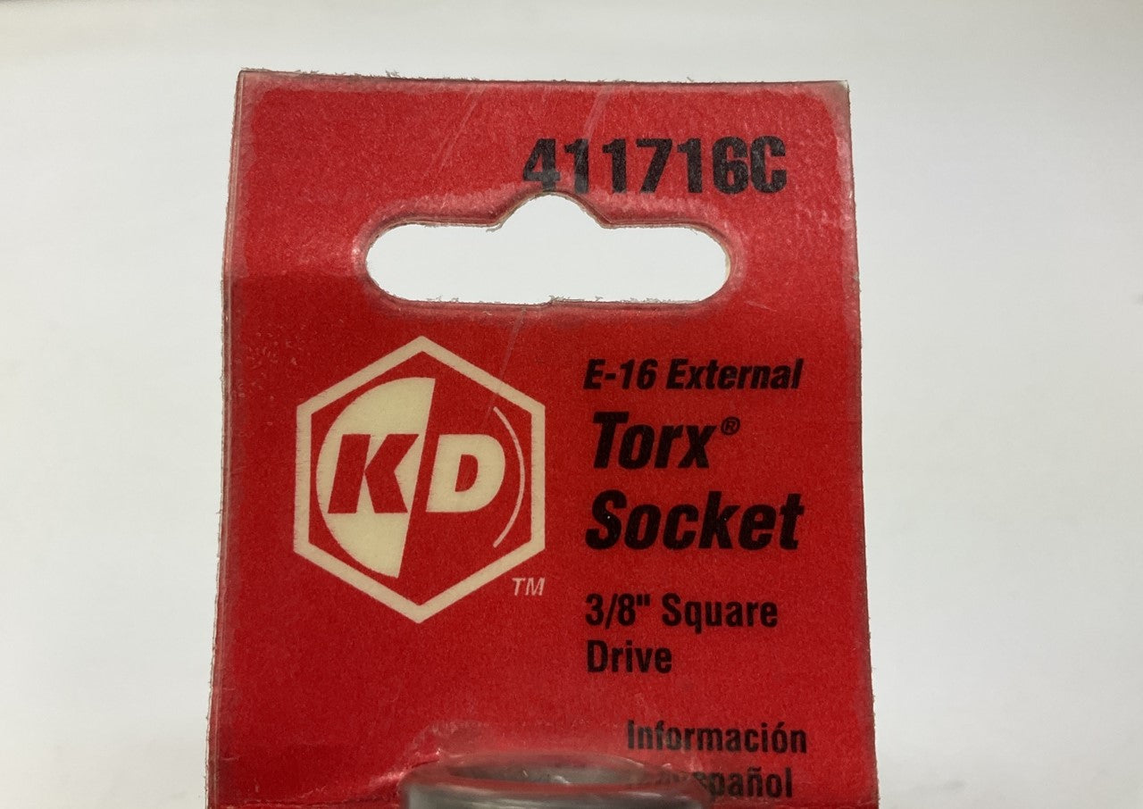 KD Tools 411716C E-16 External TORX Socket, 3/8'' Drive - MADE IN USA