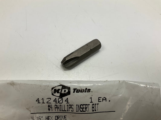 KD Tools 412404 #4 Phillips Insert Bit, 5/16'' Hex Drive - MADE IN USA