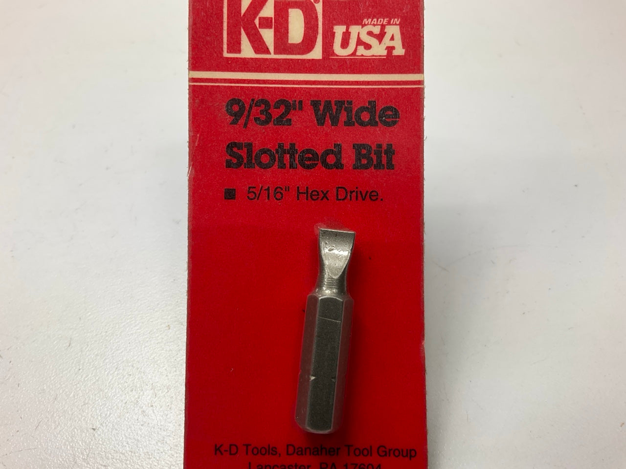 KD Tools 412413 - 9/32'' Wide Slotted Bit, 5/16'' Hex Drive - MADE IN USA
