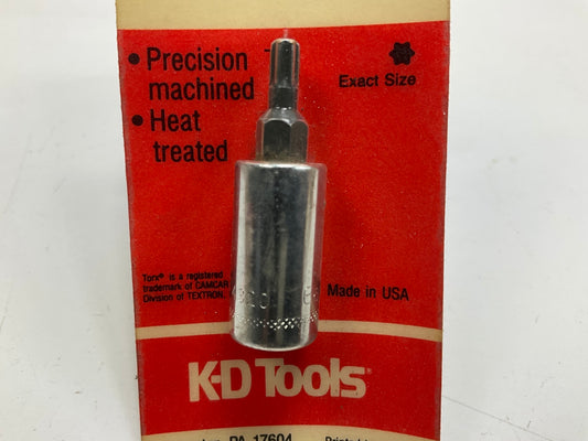 Kd Tools 414320 T20 Torx 1/4'' Square Driver Bit And Bit Holder - MADE IN USA