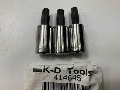 KD 414645 T45 Torx Bit Socket 3/8'' Drive - Pack Of 3 Bits