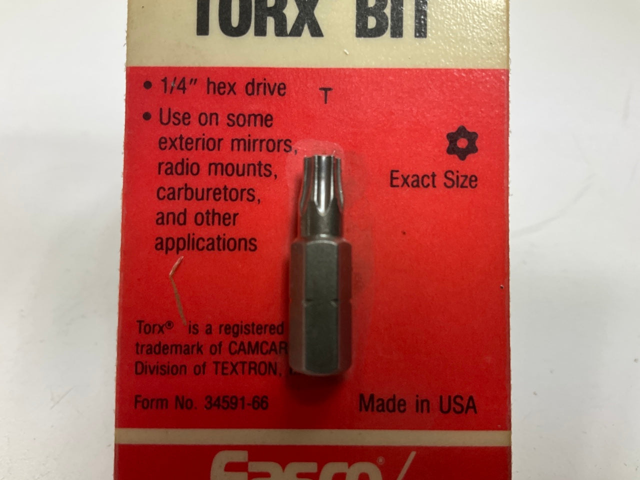 KD Tools 422025C T25 Tamper Proof Torx Bit - MADE IN USA