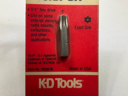 KD Tools 422030C T30 Tamper Proof Torx Bit, MADE IN USA