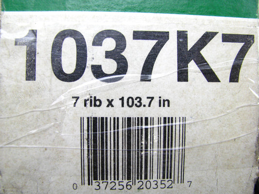 Kelly-springfield 1037K7 Serpentine Belt - 0.98'' X 104.25'' - 7 Ribs