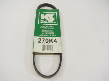 Kelly-springfield 270K4 Serpentine Belt - 0.56'' X 26.00'' - 4 Ribs