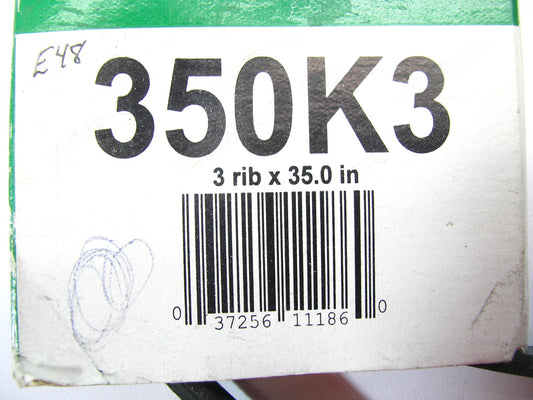 Kelly-springfield 350K3 Serpentine Belt - 0.42'' X 35.50'' - 3 Ribs