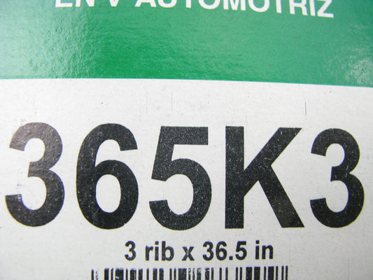 Kelly-springfield 365K3 Serpentine Belt